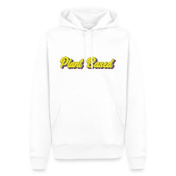Plant Based - Männer Premium Bio Hoodie - Weiß - Vorne - Nico (187cm)