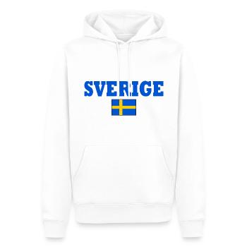 Sverige - Sweat à capuche Premium bio Homme - blanc - Devant - Nico (187cm)