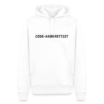 Code Kabarettist - Männer Premium Bio Hoodie - Weiß - Vorne - Nico (187cm)