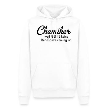 Chemiker - Männer Premium Bio Hoodie - Weiß - Vorne - Nico (187cm)