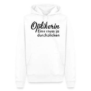 Optikerin - Männer Premium Bio Hoodie - Weiß - Vorne - Nico (187cm)