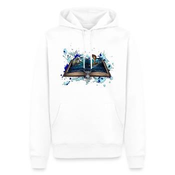 Schiff im Sturm mir Schlange Illustration - Männer Premium Bio Hoodie - Weiß - Vorne - Nico (187cm)