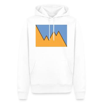 Wexler & McGill - Men’s Premium Organic Hoodie - white - Front - Nico (187cm)