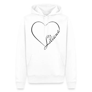 Liliana Name Vorname - Männer Premium Bio Hoodie - Weiß - Vorne - Nico (187cm)