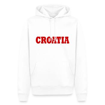 Kroatien - Männer Premium Bio Hoodie - Weiß - Vorne - Nico (187cm)