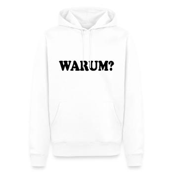 Pourquoi - Sweat à capuche Premium bio Homme - blanc - Devant - Nico (187cm)