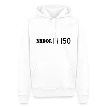 Nador ا 50 - Männer Premium Bio Hoodie - Weiß - Vorne - Nico (187cm)