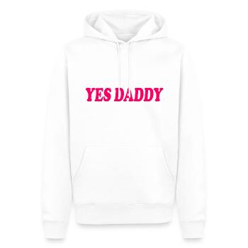 Yes daddy - Männer Premium Bio Hoodie - Weiß - Vorne - Nico (187cm)