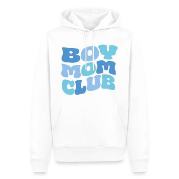 Club des mamans garçons - Sweat à capuche Premium bio Homme - blanc - Devant - Nico (187cm)