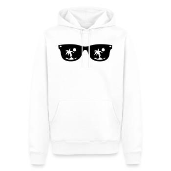 Sommer - Männer Premium Bio Hoodie - Weiß - Vorne - Nico (187cm)