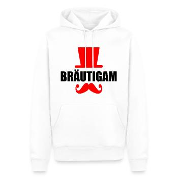 bräutigam - Männer Premium Bio Hoodie - Weiß - Vorne - Nico (187cm)