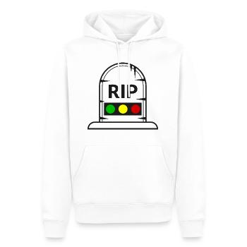Feu tricolore reposer en toute tranquillité RIP - Sweat à capuche Premium bio Homme - blanc - Devant - Nico (187cm)