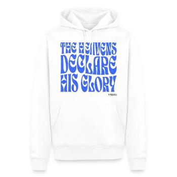 Christentum Christlicher Bibelvers - Männer Premium Bio Hoodie - Weiß - Vorne - Nico (187cm)