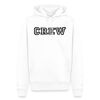 Crew - Männer Premium Bio Hoodie - Weiß - Vorne - Nico (187cm)