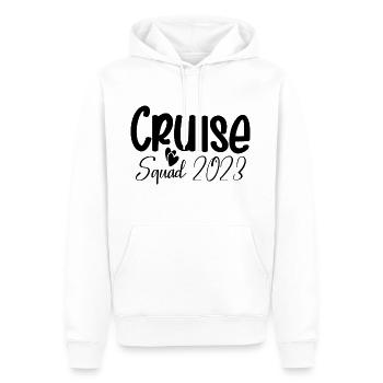 Équipe croisière 2023 - Sweat à capuche Premium bio Homme - blanc - Devant - Nico (187cm)