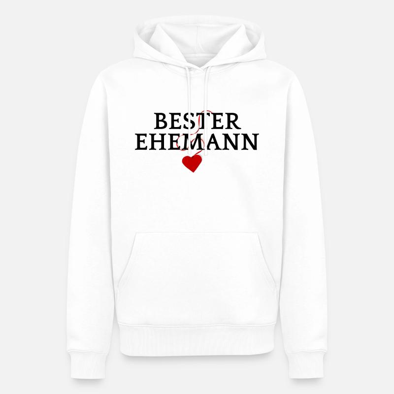 Bester Ehemann - Männer Premium Bio Hoodie - Weiß