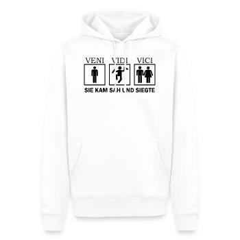 Junggesellenabschied Junggesellen lustig Poltern - Männer Premium Bio Hoodie - Weiß - Vorne - Nico (187cm)