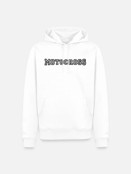 motocross - Männer Premium Bio Hoodie - Weiß