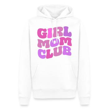 Club des mamans filles - Sweat à capuche Premium bio Homme - blanc - Devant - Nico (187cm)