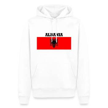 Albanie - albanie - Sweat à capuche Premium bio Homme - blanc - Devant - Nico (187cm)