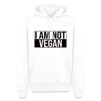 I Am Not Vegan - Men’s Premium Organic Hoodie - white - Front - Nico (187cm)