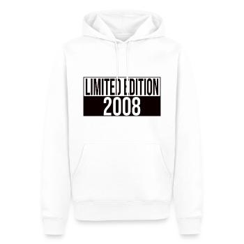 Limited Edition 2008 Geburtstag Geschenkidee - Männer Premium Bio Hoodie - Weiß - Vorne - Nico (187cm)