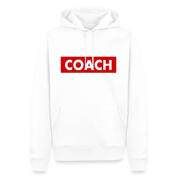 Coach - Sweat à capuche Premium bio Homme - blanc - Devant - Nico (187cm)