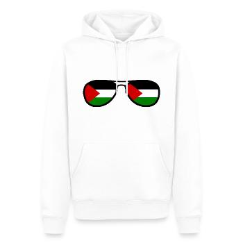 Palestine - Sweat à capuche Premium bio Homme - blanc - Devant - Nico (187cm)