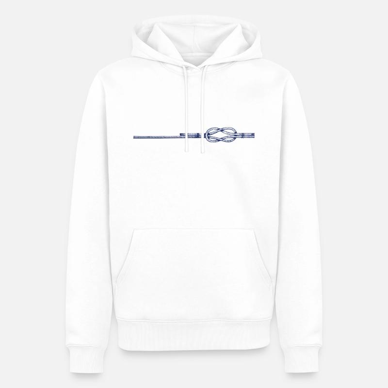 Reef knot - Men’s Premium Organic Hoodie - white