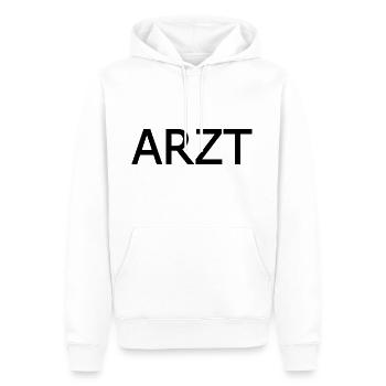 Arzt - Männer Premium Bio Hoodie - Weiß - Vorne - Nico (187cm)