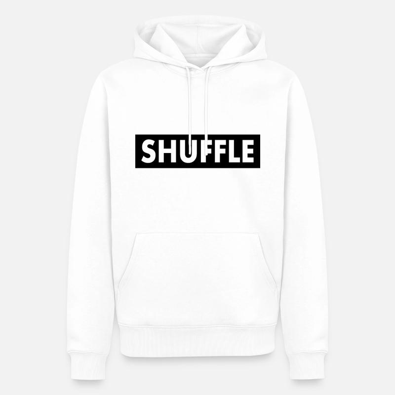 Shuffle - Sweat à capuche Premium bio Homme - blanc