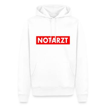 Notarzt - Männer Premium Bio Hoodie - Weiß - Vorne - Nico (187cm)