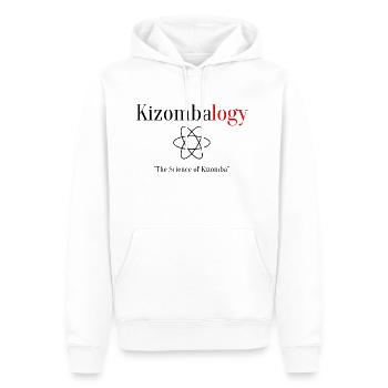 Kizombalogy - La science de Kizomba - Sweat à capuche Premium bio Homme - blanc - Devant - Nico (187cm)