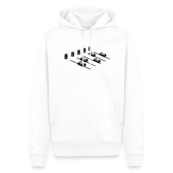 Musik – Shirt Mischpult DJ Geschenk - Männer Premium Bio Hoodie - Weiß - Vorne - Nico (187cm)
