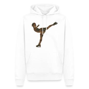 Rost Eiskunstlauf - Männer Premium Bio Hoodie - Weiß - Vorne - Nico (187cm)