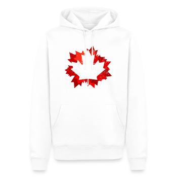 Idée cadeau cadeau Canada - Sweat à capuche Premium bio Homme - blanc - Devant - Nico (187cm)