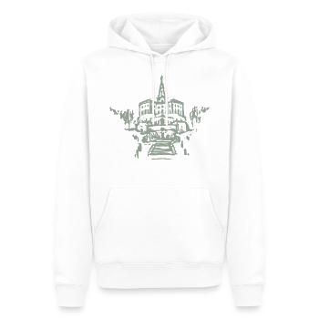 Hercules - Kassel - Men’s Premium Organic Hoodie - white - Front - Nico (187cm)