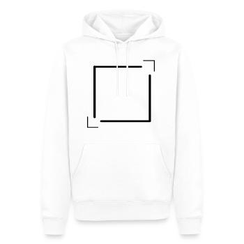 Lines Frame with Corners Decoration Gift - Men’s Premium Organic Hoodie - white - Front - Nico (187cm)
