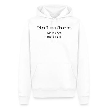 Malocher Ruhrdeutsch - Männer Premium Bio Hoodie - Weiß - Vorne - Nico (187cm)