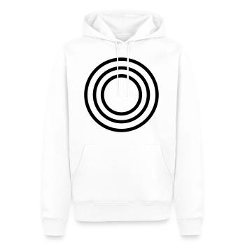 Kreis Symbole Zeichen - Männer Premium Bio Hoodie - Weiß - Vorne - Nico (187cm)