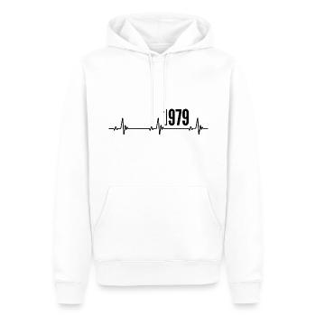 1979 Geschenk 1979 Retro 1979 Original 1979 Jahrgang - Männer Premium Bio Hoodie - Weiß - Vorne - Nico (187cm)