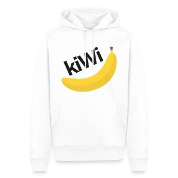 CRAZY FRUITS Collection - Men’s Premium Organic Hoodie - white - Front - Nico (187cm)
