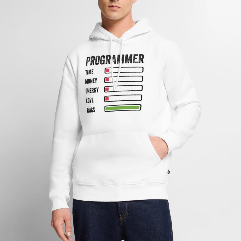 développeur humour programmeur codeur code Sweat à capuche Premium bio Homme