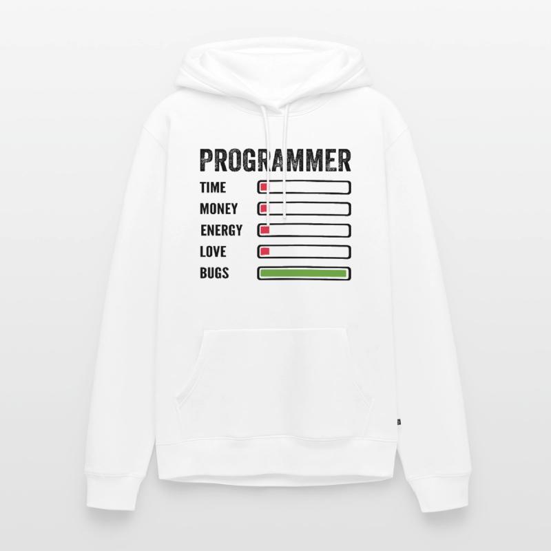 développeur humour programmeur codeur code Sweat à capuche Premium bio Homme