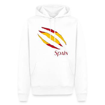 Spain, Spanien - Männer Premium Bio Hoodie - Weiß - Vorne - Nico (187cm)