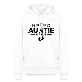 Befördert zur Tante 2025 Lustig für die neue Tante - Männer Premium Bio Hoodie - Weiß - Vorne - Nico (187cm)