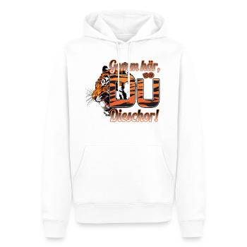 Gomm här du Dieschor - Männer Premium Bio Hoodie - Weiß - Vorne - Nico (187cm)