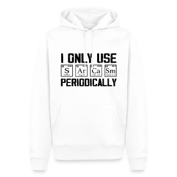 I Only Use Sarcasm Periodically - Funny Chemistry - Men’s Premium Organic Hoodie - white - Front - Nico (187cm)