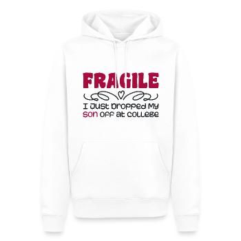 I Just Dropped My Son At College Drop Off For Moms - Sweat à capuche Premium bio Homme - blanc - Devant - Nico (187cm)