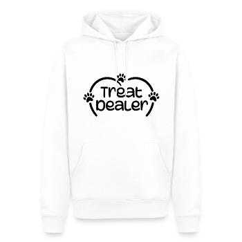 Hundeleckerli Händler Lustiger Humor Hundebesitzer Hundeleckerlis - Männer Premium Bio Hoodie - Weiß - Vorne - Nico (187cm)